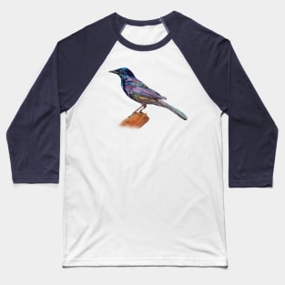 Dressed In Lights Common Grackle Baseball T-Shirt